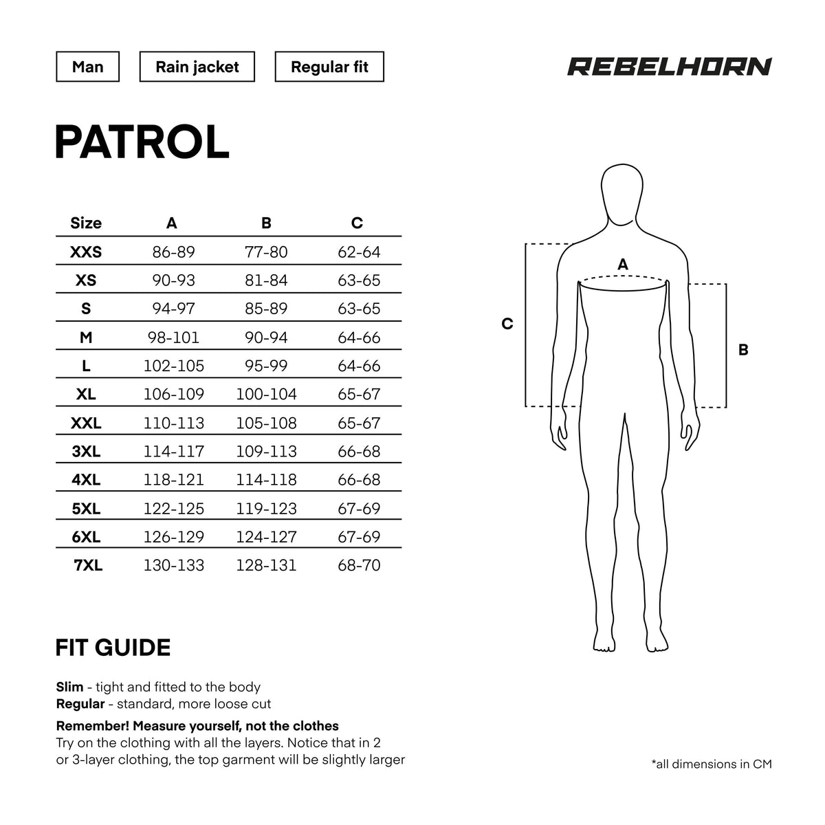 Rebelhorn textiel mc jas patrouille zwart