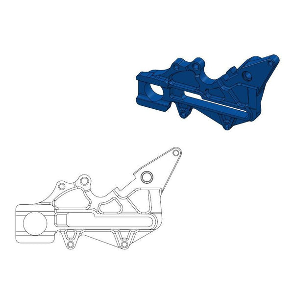 Adaptateur d'étrier de frein Moto-Master Blue 211110