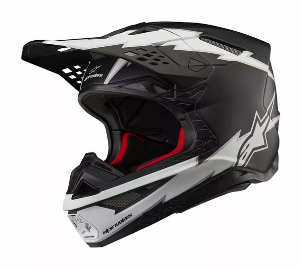 Casque Alpinestars (MX) SM10 AMP BLK / WT M 8300623-1121-M