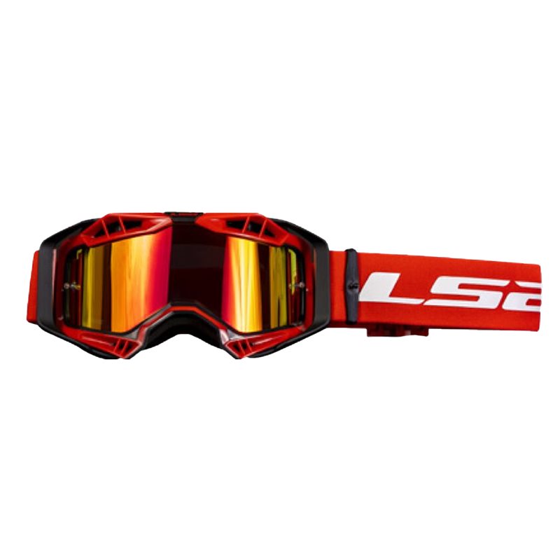 LS2 Schutzbrille Aura Pro Iridium rot