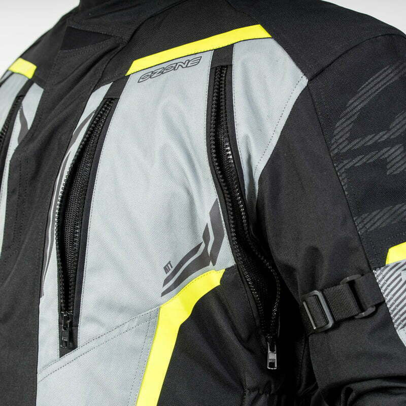 Ozone Textile MC-Jacket Tour III Grau /Grippe