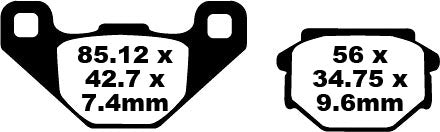 EBC Freed Pad FA a l'air d'organique FA382