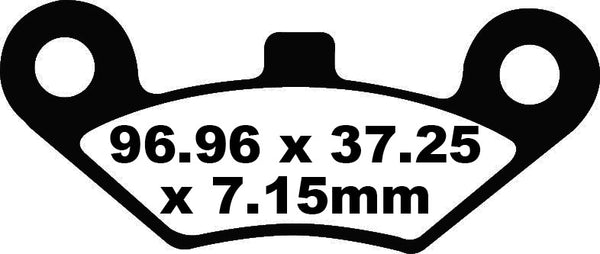 EBC -Bremsbelag Kohlenstoff TT Dirt FA453TT