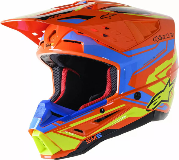 Alpinestars Cross MC Helmet SupETech M5 Action 2 Orange /Flu