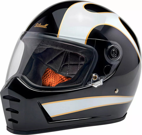 BILTWELL HELMET LANESPLTR BK/WT LG 1004-570-504