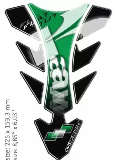 Oneedesign Tank Pad Future Kawasaki Green Cgfutur1p