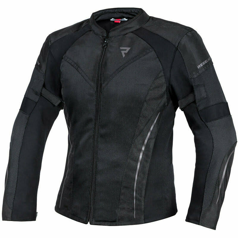 Rebelhorn Dam Textile MC Jacke Flux Schwarz schwarz