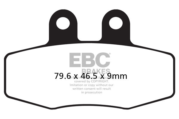 EBC Brake Pad FA ziet er organische FA132 uit