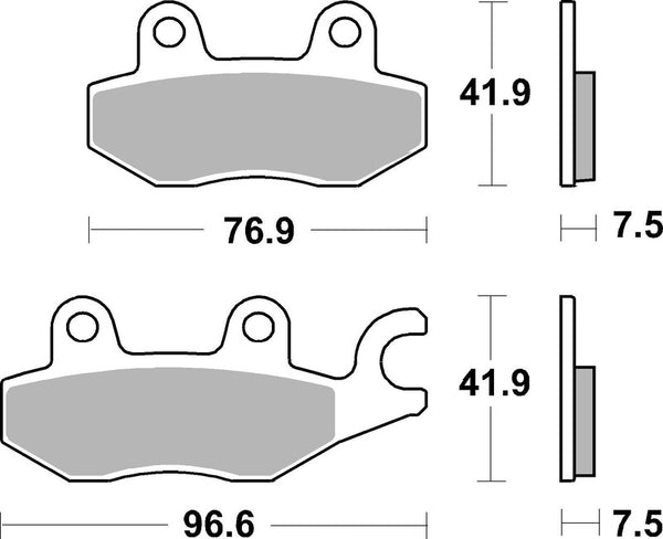 Brembo Street Sintered Metall Bremsbeläge - 07KA31SA 07KA31SA