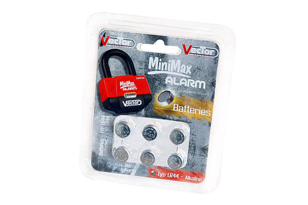 Vector minimax + batteries d'alarme - 1,5 V (6 -pack)
