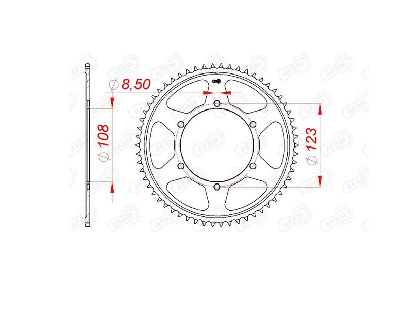 Afam Steel Standard Heckspropet 92220 - 428