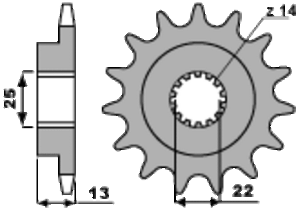 PBR staalstandaard voorsprock 2201 - 525 2201 16 18NC