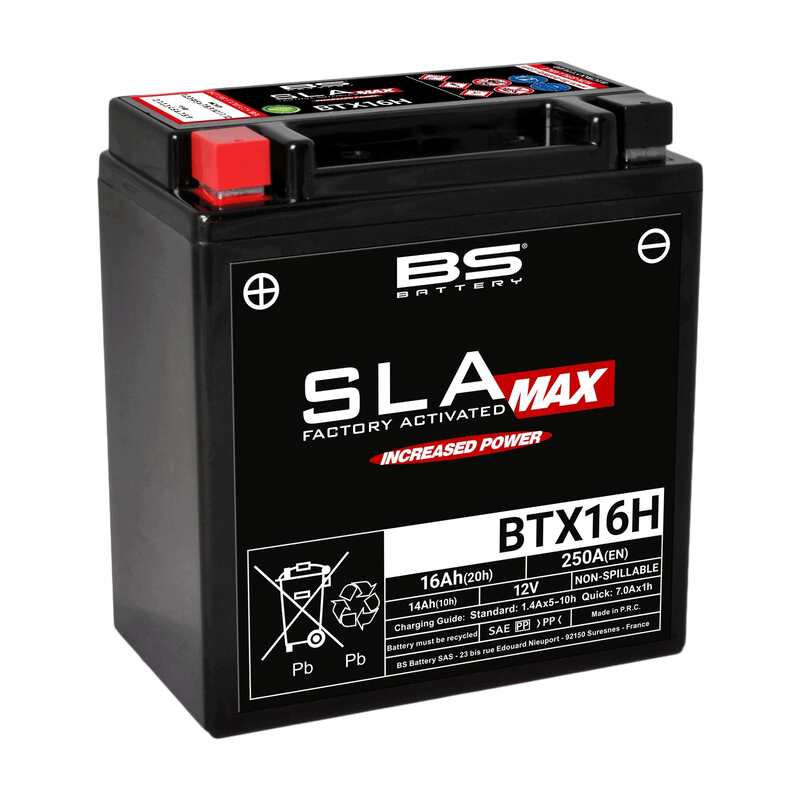 BS BATTERIE SLA MAX ENTREPRISE BATTERIE Activé d'usine gratuite - BTX16H