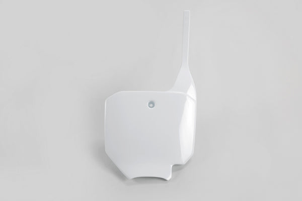 Plaque d'immatriculation avant d'OVNI Blanc Honda CR80 / CR85 HO03624 # 041