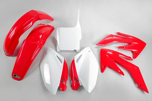 Kit en plastique d'ufo Couleur OEM rouge / blanc honda crf250r hokit104 @ 999