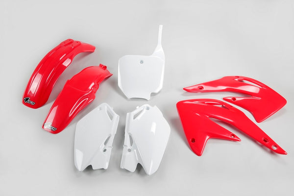 Kit en plastique d'UFO Couleur OEM rouge / blanc Honda CR85R / RB HOKIT109 @ 999