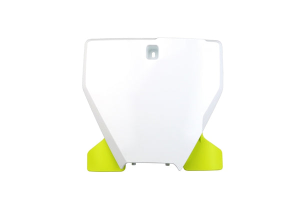 UFO voorste nummerplaat Wit/Black Husqvarna TC/FC HU03395@041