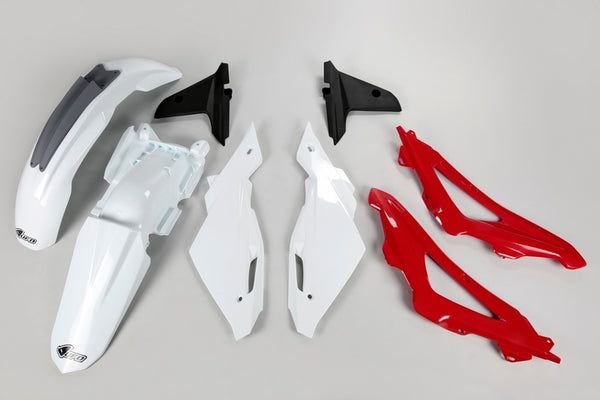 Kit en plastique d'ufo Couleur OEM blanc / rouge / gris Husqvarna CR125 Hukit611 @ 999