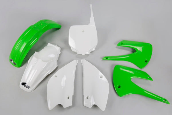 Kit en plastique Restyled OEM Color (2013) Green / White Kawasaki KX85 Kakit218 @ 999