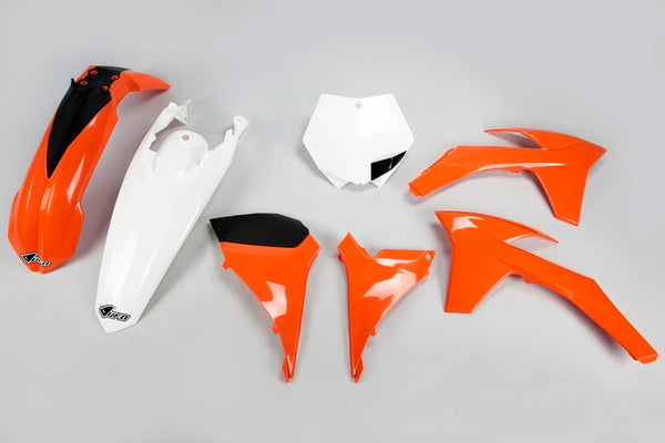 Kit en plastique d'ufo Couleur OEM Orange / Blanc KTM KTKIT510 @ 999
