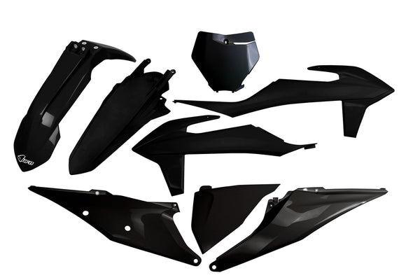 UFO Plastic Kit Black KTM SX/SX-F KTKIT522@001
