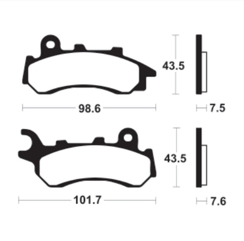 Tecnium Organic Freed Parms - ME464 (pour Nissin Caliper) 1090542