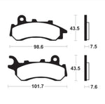 Organische Bremsbeläge Tecnium - ME464 (für Nissin -Bremssattel) 1090542