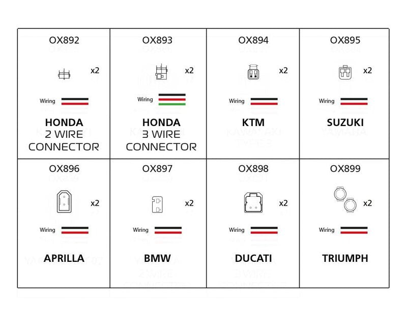 Oxford -indicatoradapterkabel - Kawasaki Type 3 OX887