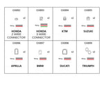 Câble adaptateur indicateur d'Oxford - Yamaha 3 Connecteur de fil OX891