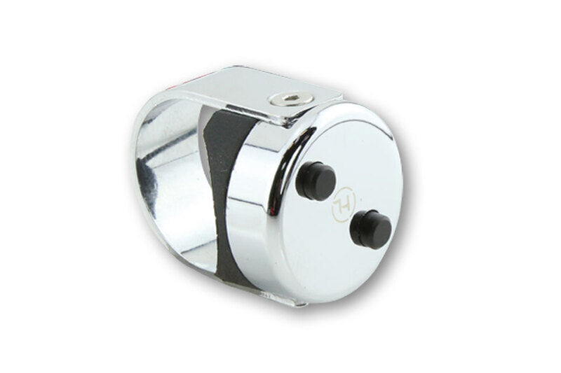 Highsider CNC Push Button Classic, Chrome, 7/8 et 1 "guidon 240-073