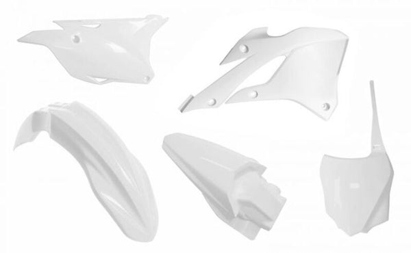 Racetech Plastic Kit-White à Kawasaki KX85 / 112 R-Kitkx0-BN0-585