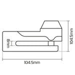 Oxford Titan Ø10mm Pin Disc Lock - jaune LK486