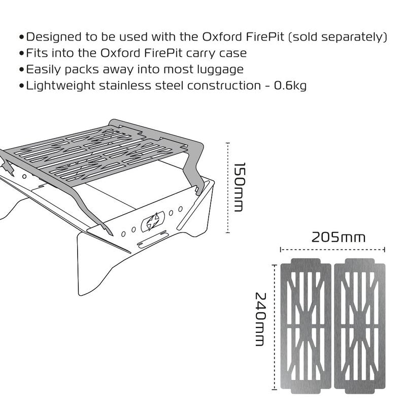 Oxford Grill für Firepit OX877