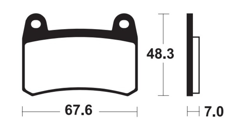 Tecnium Street Performance Sintered Metall Bremsbeläge - MF433 1121226