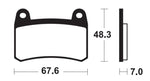 Tecnium Street Performance Sintered Metall Bremsbeläge - MF433 1121226