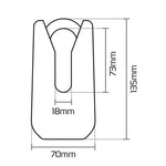 Oxford Monster Disc Lock - Geel van 36m