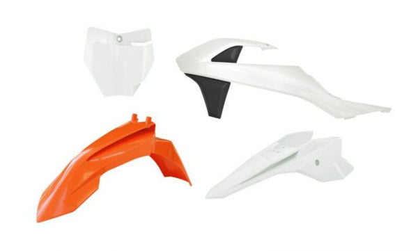 Kit en plastique Racetech-4 parties noir et blanc pour KTM R-Kitktm-AR2-050