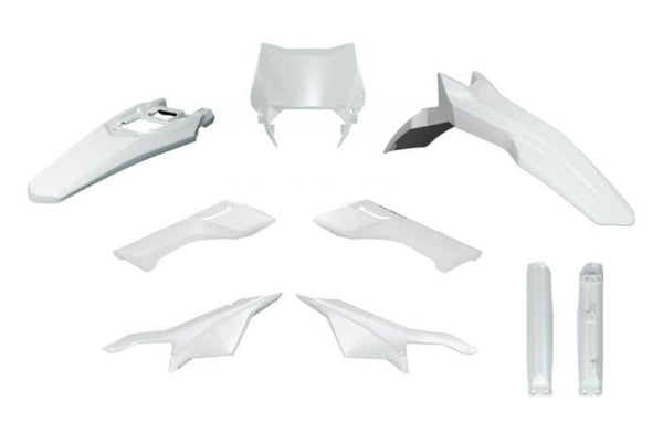 Kit en plastique Racetech 6 pièces-White R-Kitsur-BN0-624