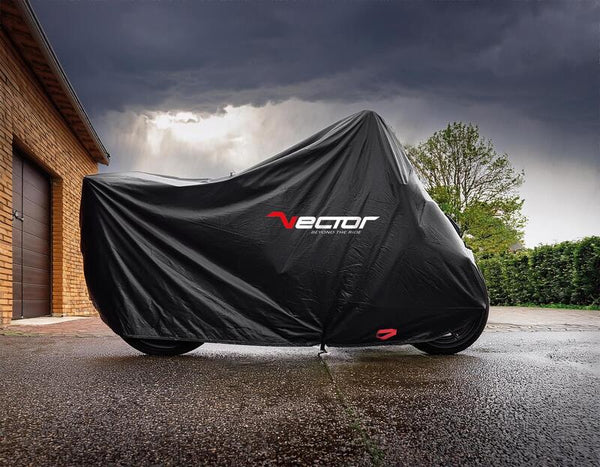 Vector Outdoor Protective Cover - Black (moto / scooter avec top et pare-brise)
