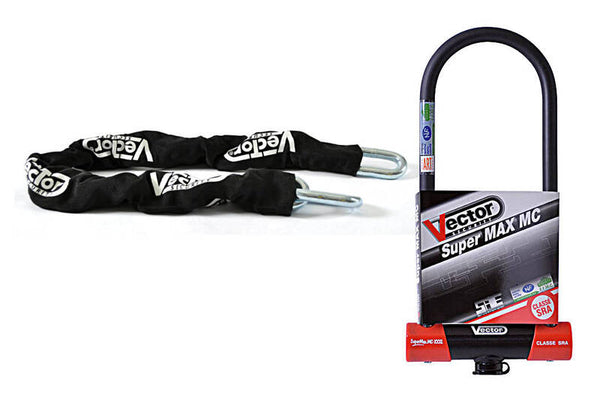 Vector Anti-Theft Kit-Super Max L2 U-Lock Ø16mm + chain Ø13mm / 1.3m