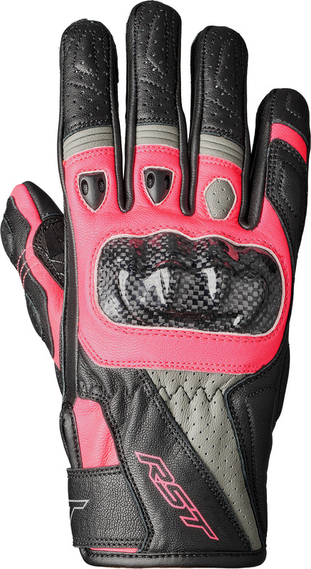 RST -damesstunt 3 CE Dameshandschoenen leer/textiel - Pink 102097PNK -09