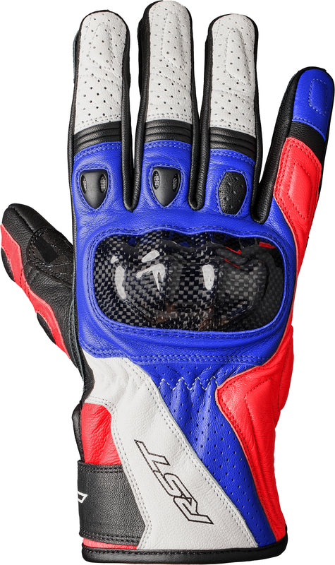 RST Stunt 3 CE -Handschuhe - Rot/Weiß/Blau 102123BLU2-08
