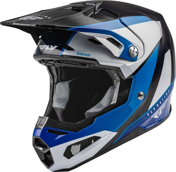 Formule de course à la mouche Casque en carbone de carbone bleu / blanc / bleu Carbon LG 73-4430L
