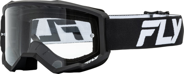 Escape Racing Focus Cross -bril Wit/zwart - Duidelijke lens