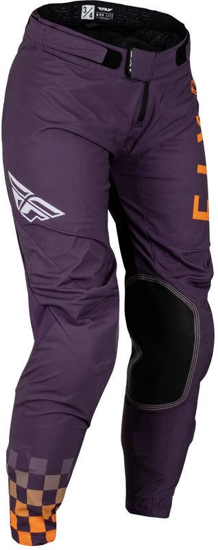 Fly Racing Lite Woman Pants - Deep Purple/White/Neon Coral 377-63103