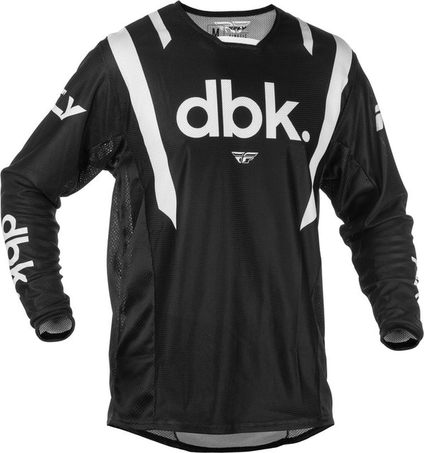 Fly Racing Kinetic Mesh DBK Jersey - Black/White 379-317L
