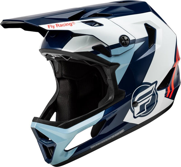 Fly Racing Rayce Bicycle Casque - rouge / blanc / bleu 73-3612L