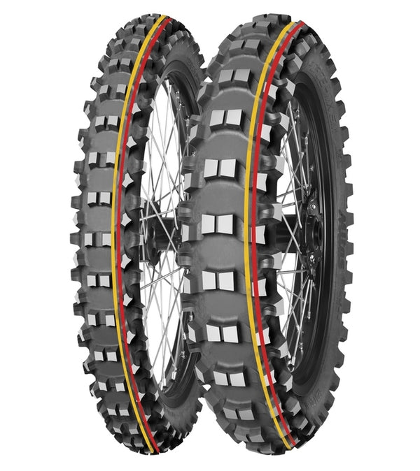 Mitas Tire Terra Force-Mx SM 110 / 90-19 NHS 62M TT TT SOFT à moyen rouge jaune
