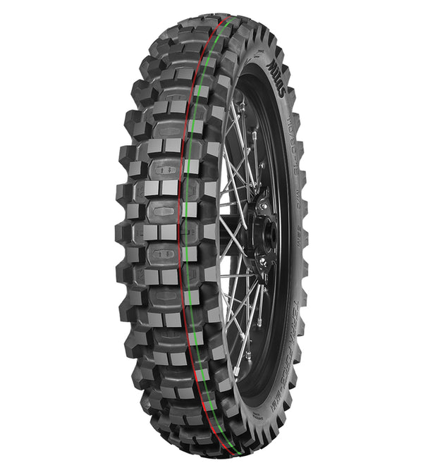 Mitas Tire Terra Force-Mx MH 100 / 90-19 57m TT Terrain moyen dur Green rouge NHS