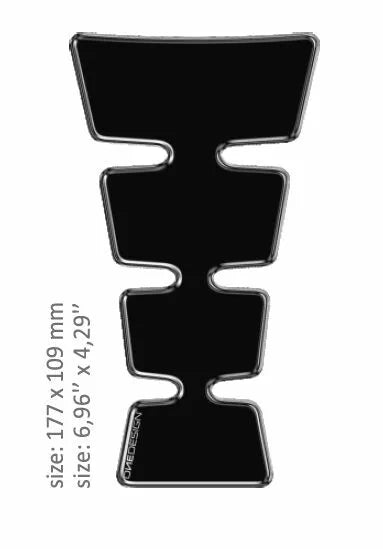 Oneedesign tank pad kussen goudvorm gescheiden cgmedbkp